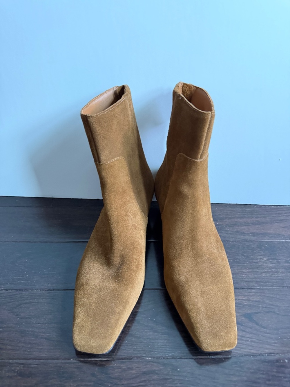 Madewell The Lexie suede ankle boots in Warm Chestnut - Size 7